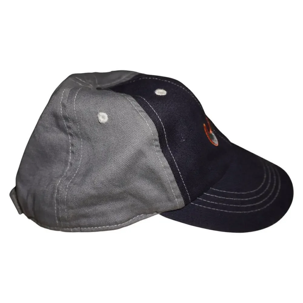 Vintage Nike Toddler Cap Two-Tone Gray & Navy Adjustable Strapback Hat